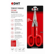 Dht 250 Mm Yaysız Düz Tenekeci Makası Profesyonel Sac Metal Levha Kesme Makası