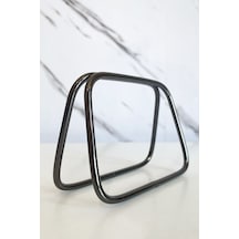 Vollen Yarn Metal Çanta Sapı Kare 11 Cm Siyah