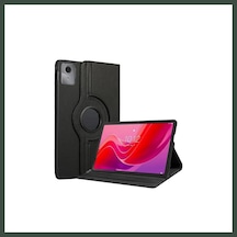 Bezos Lenovo Tab M11 Tb330fu 360 Tablet Deri Kılıf - Siyah Nhr