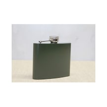 10 Adet Matara 5 Oz Cep Matara, Flask, Haki Renk, Kompakt Tasarım, Ölçü 9,5 X 9,5 Cm
