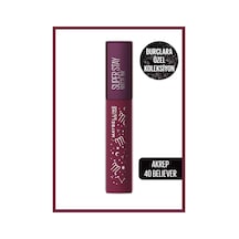 Maybelline New York Super Stay Matte Ink Zodiac Likit Mat Ruj- 40 Believer (Akrep)