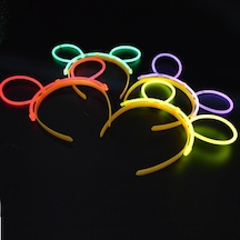 Glow Taç Fosforlu Taç Karışık Renk 12 Adet - Temz-874070 Çok Renkli