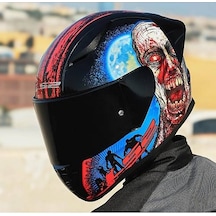 Ls2 Rapıd 2 Race Zombıe Fullface Motosiklet Kaskı Siyah Camlı Siyah
