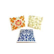 Swedish Dishcloth İsveç Bezi Otantik Desenler 3'lü Paket, Sürdürülebilir, Tekrar Kullanılabilir, Tüm Yüzeylere Uygulanabilir, Makinede Yıkanabilir Belirtilmemiş