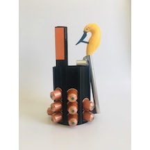 Plastik Nespresso Kapsül Kahve Uyumlu Tutucu Dekoratif Çok Amaçlı Stand Siyah