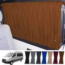 Pandami Mercedes Sprinter W906 Uzun 2006-2018 Uyumlu Taba Raylı Oto Perde Takımı