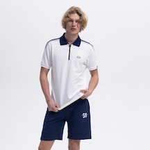 Ellesse Erkek Polo Yaka Kırık Beyaz Tişört - Em169-1-of Kırık Beyaz