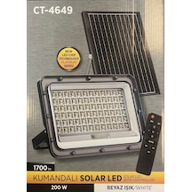 Cata 200w Solar Led Projektör Beyaz Işık Ct-4649 Cata