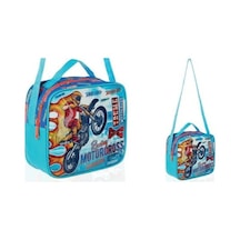 Kids Beslenme Çantası, Motocross, Pvc Cok Renkli