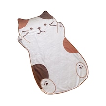 Suntek Yaz Kompakt Yumuşak Için Sevimli 1.5m Kedi Desenli Beyaz Beyaz