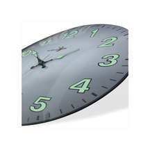 Yansıma Yapmayan Mat Beyaz Zemin Sessiz Fosforlu 35cm Duvar Saati Mat Beyaz