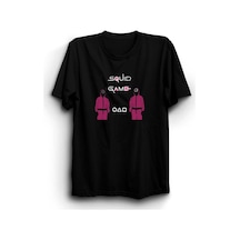 Squid Game Baskılı Tshirt SIYAH