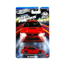Gümüş Serisi Hızlı Ve Öfkeli Rüya Dizilimi - 1999 Subaru Impreza Kırmızı 1/5-1:64 Ölçekli Diecast Oyuncak Araç Açık Bej