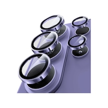 Samsung Galaxy S26 Ultra İle Uyumlu Safir Kamera Lens Koruyucu, Parmak İzi Bırakmayan, Hd Şeffaf, Çizilmeye Dayanıklı Temperli Cam Lens Koruma Derin Mor, Galaxy S26 Ultra
