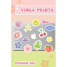 Vinca Prints Self Care Sticker Seti Laptop Ajanda Pc Tablet Telefon Defter Etiket Bullet Journal Diğer