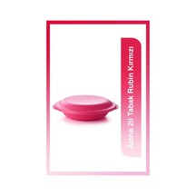 Tupperware Aloha 2li Tabak Rubin Kırmızı