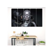 Sessizlik Ve Çığlık - 5 Parçalı Kadın Tablo Görsel - 702504098 Görsel