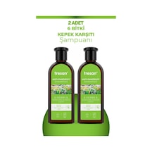 Tresan 6 Bitki Kepekli Saçlar İçin Bakım Şampuanı 300 Ml 2 Adet Tüm Saçlar