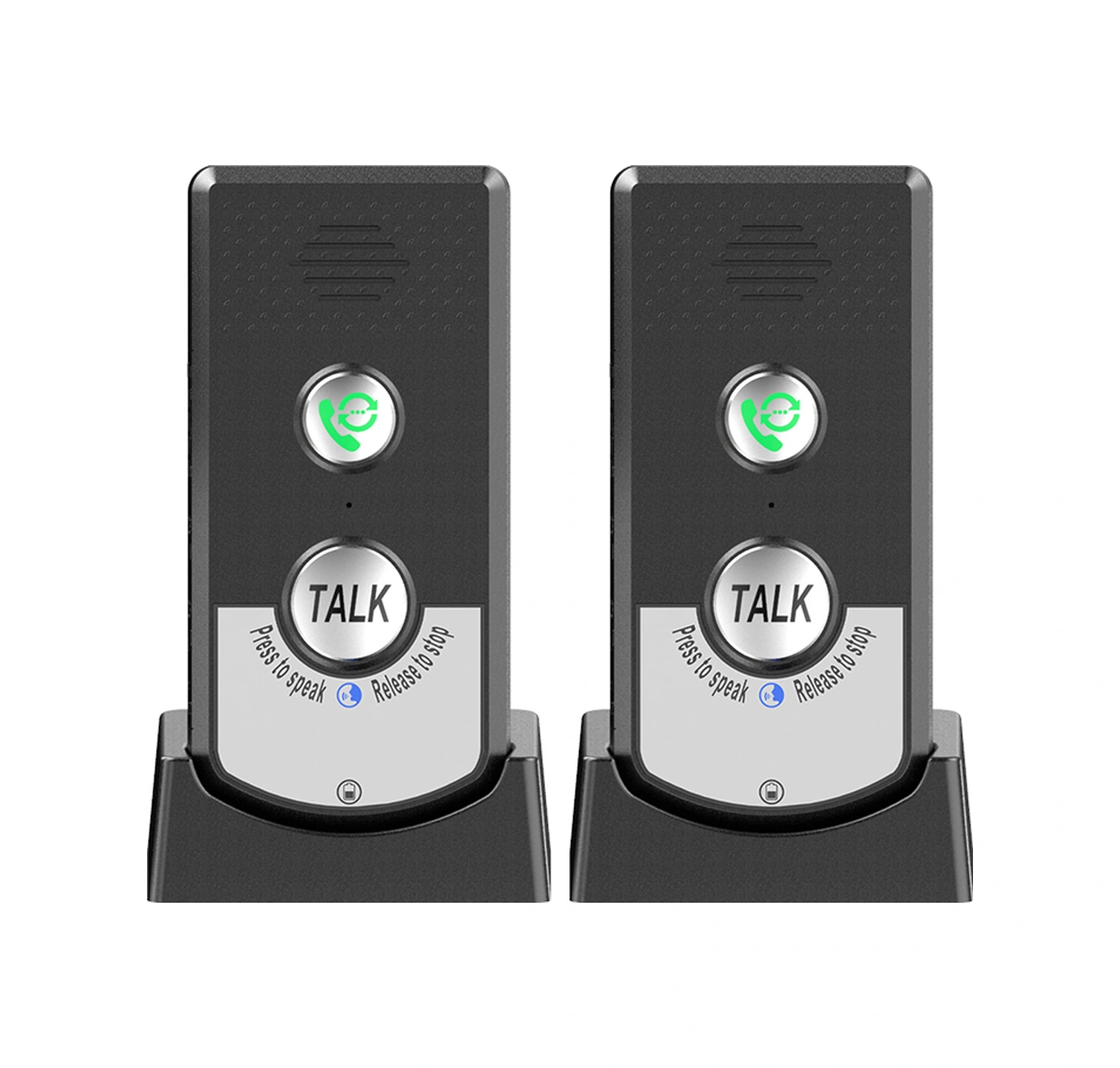 Moveevo Ev İçi İki Yönlü Konuşur Arama Cihazı 2 Adet - 1000m Uzaklıkta Kablosuz Konuşma, 38 Zil Sesi, 3 Seviye Ses Ayarı - Siyah H8-2t