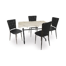 Beymobilya Valerya Werzalit - Kapitoneli Masa Takımı (70X120) (533662775)