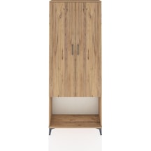Arges Dolap 4 Raflı 2 Kapaklı 88x30x221 Çam-çam Çam