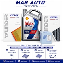 Volkswagen Golf 7 / Audi A3 / Seat Leon / Skoda Octavia / Volkswagen Jetta 1.2 - 1.4 Tsı Periyodik Bakım Seti Adg902 Shell Helix Extra 5w-30