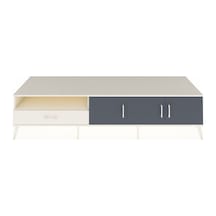 Kronos Tv Ünitesi 3 Raflı Tek Çekmeceli 3 Kapaklı 220x59x51 Aytaşı-antrasit/aytaşı Antrasıt/aytası - Aytası