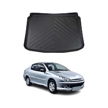 Peugeot 206 Sedan 2007-2015 Arası Uyumlu Araca Özel Kauçuk Tpe Bagaj Havuzu Siyah