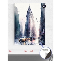 Amerika Newyork Manhattan Poster - Afiş - Dekoratif Duvar Posteri