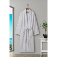 Ev, Otel, Spa Bornozu Tek Beden L/xl Premium Kalite Beyaz