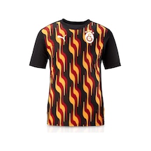 Galatasaray Lisanslı Sıfır Yaka Siyah Antrenman T-shirt KIrmızı