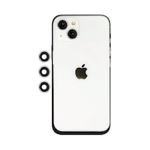 İphone 14 Shine Kamera Lens - Gümüş