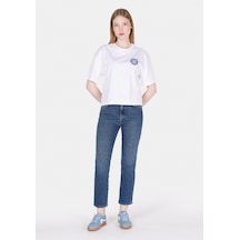 Colins Slim Fit Orta Bel Daralan Paça Kadın İndigo Jean Pantolon Cl1072263 Q1.v1 Dn43942 Denim