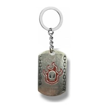 Anime Bleach Kırmızı Künye Dog Tag Anahtarlık Unisex Anime Aksesuar