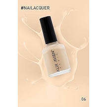 Krem Rengi Oje 06 - Yüksek Pigmentli Uzun Süreli Kalıcılık Hızlı Kuruma - Nail Lacquer 06