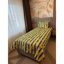 Taraftar Sarı Lacivert Pike Takımı Tek Kişilik Çok Renkli