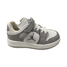 Cool Haykat Kısa Flt Çocuk Sneaker Ayakkabı Gri Beyaz Beyaz - Gri