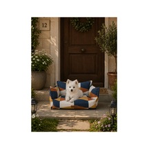 Kedi Ve Köpek Koltuğu Tamamen Fermuarlı Çıkarılabilir İç Minder Boncuk Elyaf Kaydırmaz Taban Kedi Ve Köpek Yatağı Çok Renkli Üçgen - 885862888