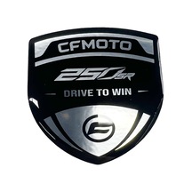 Cfmoto 250sr 3d Gümüş Arma Sticker Redlinegrafik