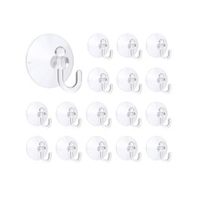 16 Lı Şeffaf, Vantuzlu Kanca Seti, Güçlü Tutuşlu, İz Bırakmayan Pvc Askı Aparatı, Işık Zinciri, Led Işık Ağı, Perde, Balon, Yılbaşı, Parti Ve Etkinlik Dekorasyonu İçin Pratik Kullanım Küçük 50cm