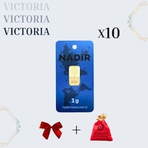 Vıctorıa Gold 10 Adet 1 Gr 24 Ayar 995 Altın (Nadir Yada Gar )