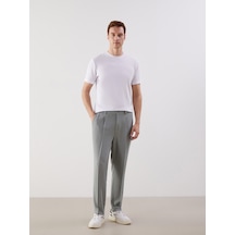 Lcwaıkıkı Classic Yeşil Standart Kalıp Keten Karışımlı Erkek Chino Pantolon