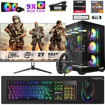 Xaser Star X570 R7-7800X3D 16 GB 1 TB M.2 NVMe SSD 16 GB RX9060XT 27" Free Dos Dizüstü Bilgisayar