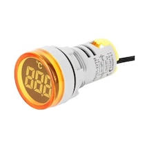 22 Mm Dijital Termometre - Sarı Ac50-380v -20c / +199c