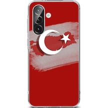 Samsung Galaxy A56 Uyumlu Türkiye Harita Detaylı Türk Bayrağı Baskılı Silikon Kılıf Renkli