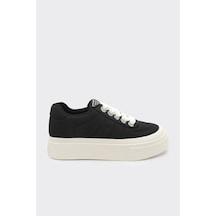 Derinet Günlük Comfort Taban Kadın Sneaker Siyah Bej Siyah Bej