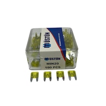 Mini Bıçak Sigorta 20 Amper 100 Adet Mini Boy Oto Sigorta 20a