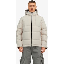 Jack & Jones Jcootıs Puffer Erkek Bej Mont 12239001-Beige Bej