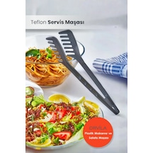 Yanmaz Yapışmaz Yüksek Isıya Dayanıklı Makarna Ve Salata Servis Maşası