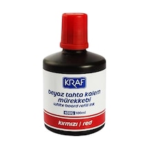 Kraf Beyaz Tahta Kalemi Mürekkebi 100ml Kırmızı 450g